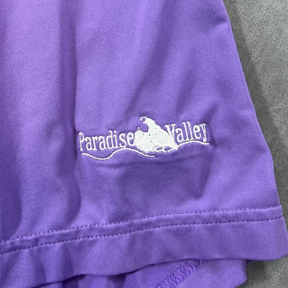 FootJoy FJ Mens Medium Purple Short Sleeve Golf Polo Shirt - Picture 4 of 11